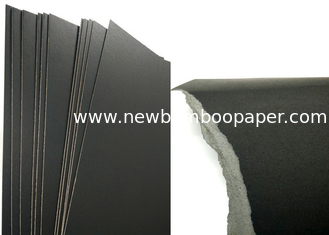 Good folding strength thick cardboard sheets paper single side black chip  board